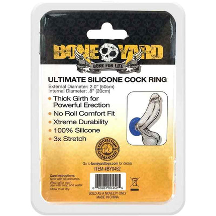 Boneyard Ultimate Silicone Cock Ring Blue Instructions