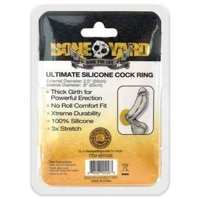 Boneyard Ultimate Silicone Cock Ring Yellow Instructions