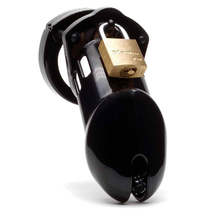 CB-6000 Black Chastity Cage Cock with Padlock