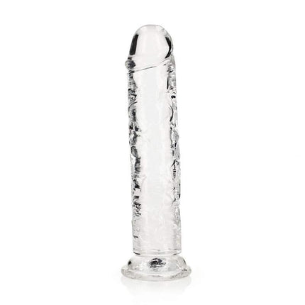 Clear REALROCK 10 Inch Suction Cup Dildo