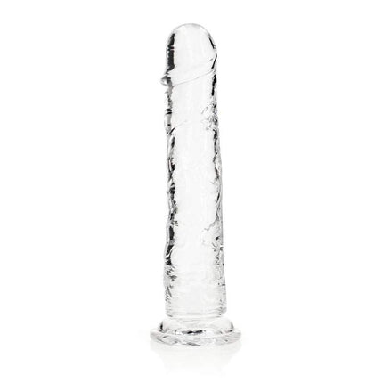 Clear REALROCK 12 Inch Suction Cup Dildo