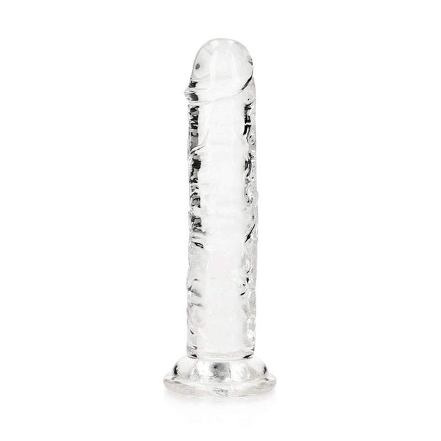 Clear REALROCK 6 Inch Suction Cup Dildo