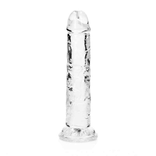 Clear Straight Suction Cup Dildo 6 Inch