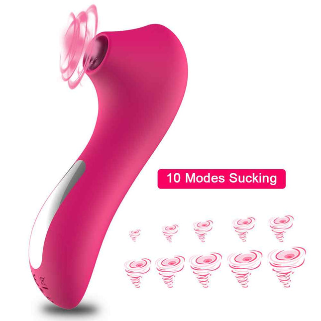 Clitoral Suction Vibrator 10 Frequency Rechargeable Vibration Modes