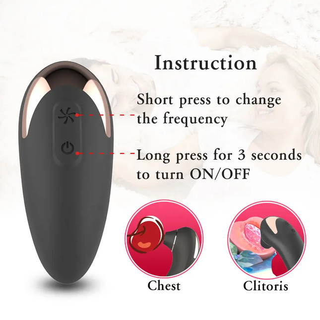 Clitoris Suction Vibrator 9 Sucking Modes Rechargeable Remote Control Instructions