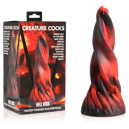 Creature Cocks Hell Kiss Red Fantasy Dildo & Box