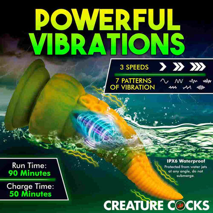 Creature Cocks Monstropus 2.0 Vibrating Tentacled Monster Silicone Dildo