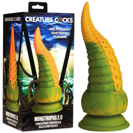 Creature Cocks Monstropus 2.0 Vibrating Tentacled Monster Silicone Dildo Box