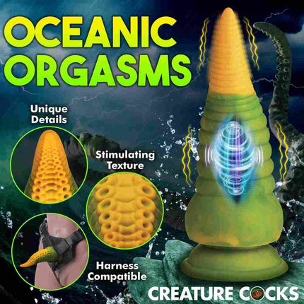 Creature Cocks Monstropus 2.0 Vibrating Tentacled Monster Silicone Dildo Standing