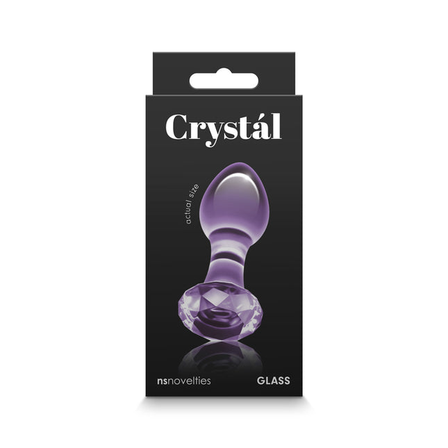 Crystal Gem Purple Glass Butt Plug Box Only