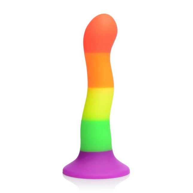 Curved Rainbow Dildo