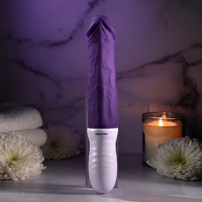 Evolved PLUM THRUST Vibrating Dildo