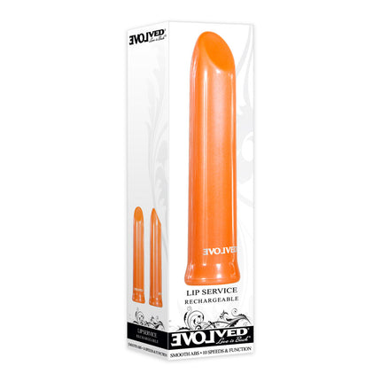 Evolved Lip Service Orange Lipstick Vibrator Box only