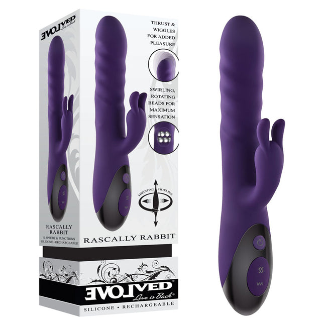 Evolved Rascally Purple Rabbit Vibrator Box