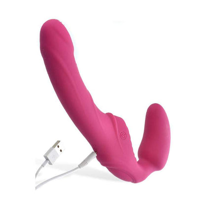 Eve's USB Rechargeable Vibrating Strapless Strap-On