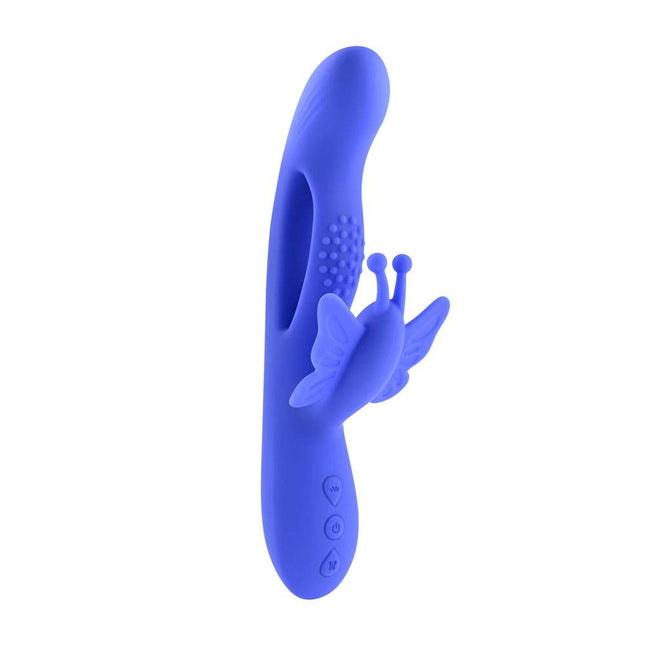 Evolved BUTTERFLY DREAMS Vibrator in Purple with White Background