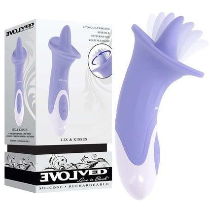 Evolved Lix & Kisses Tongue Licking Vibrator Box