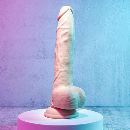 Evolved THRUST IN ME LIGHT Dildo Rear View on Stand