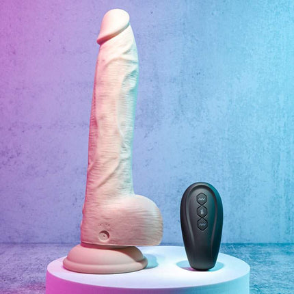 Evolved THRUST IN ME LIGHT Dildo with Remote Control on Stand