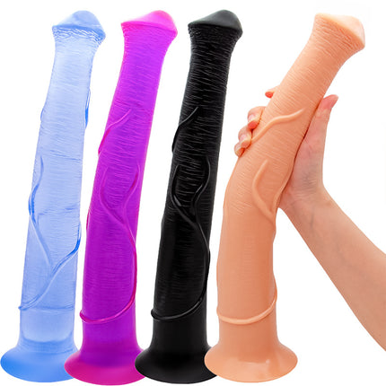 Extra Long Flexible Dildo 16 Inch Rainbow Colour Options