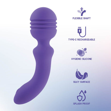 Xciter Purple Massage Wand Features