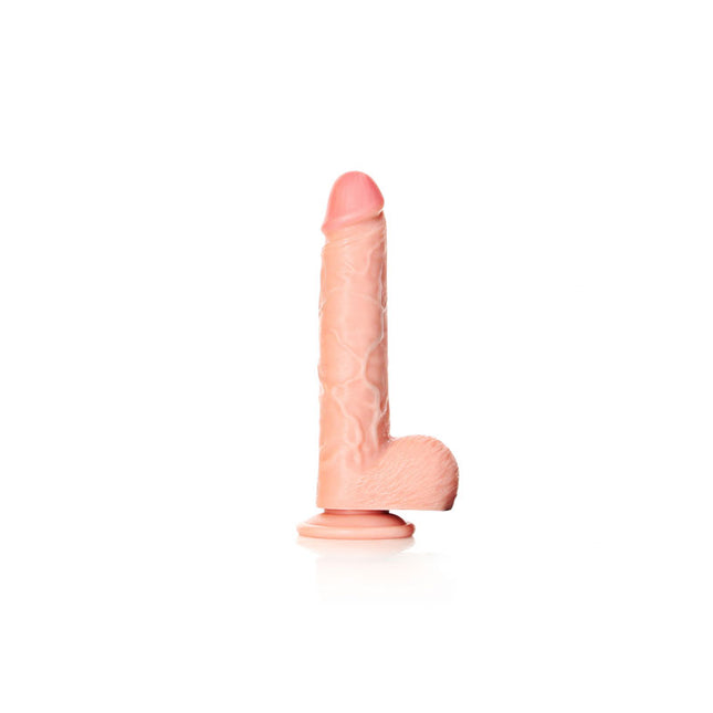 Flesh REALROCK 7 Straight Up Inch Realistic Suction Cup Dildo with Balls