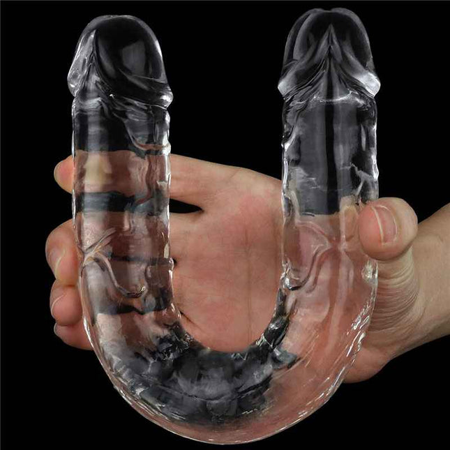 Flexible Flawless Clear 12 Inch Double Dildo