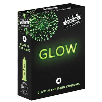 Four Seasons Glow N' Dark Condoms 4pk