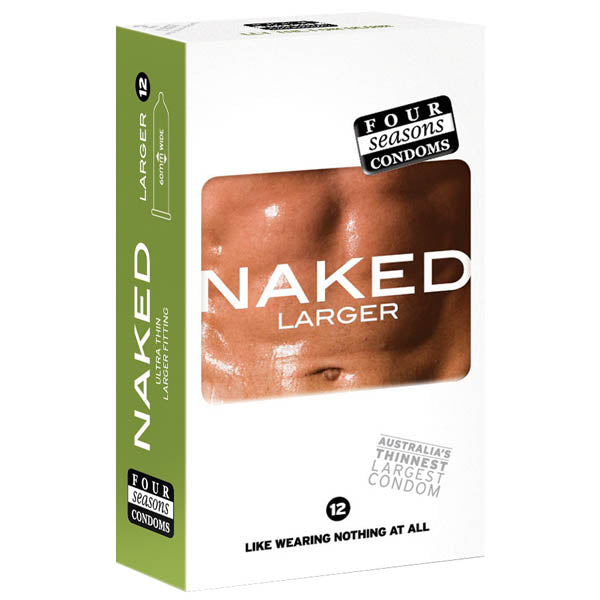 Four Seasons Naked Larger Fitting Condoms 12pk