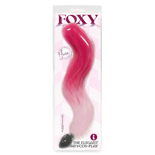 Foxy Fox Tail Silicone Pink Butt Plug