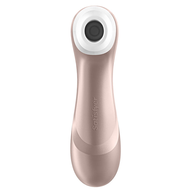 Front on View of Rose Gold Satisfyer Pro 2 Next Generation Clitoral Stimulator