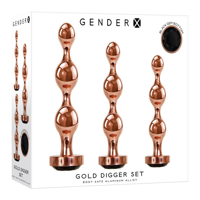 Gender X GOLD DIGGER Butt Plug Set