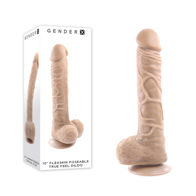 Gender X 10'' Flexskin True Feel Light Realistic Dildo