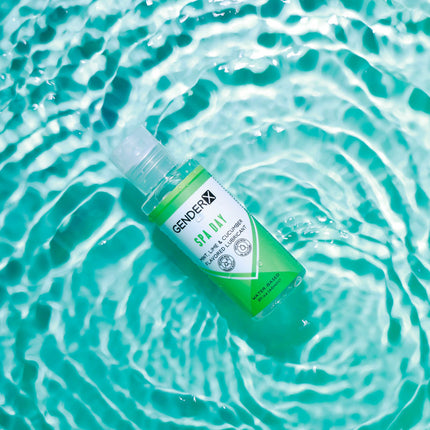 Gender X SPA DAY Flavoured Lube - 60 ml bottle Mint, Lime & Cucumber Flavoured Water Based Lubricant Top View