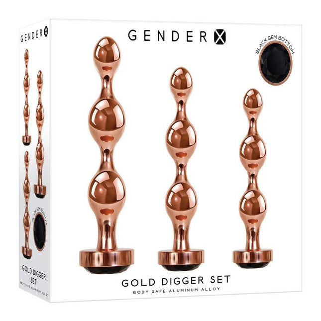 Gender X GOLD DIGGER Butt Plug Set Box