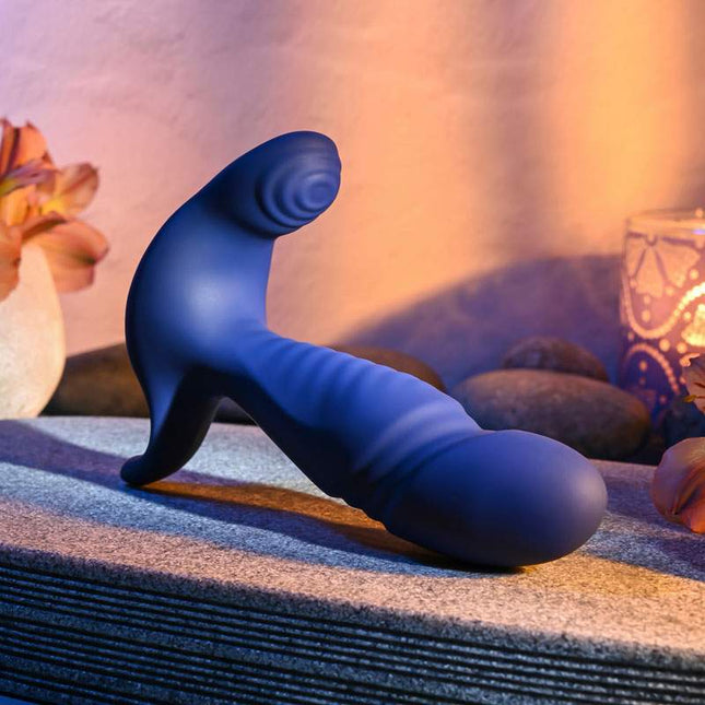 Gender X TRUE BLUE Thrusting Prostate Massager Side View