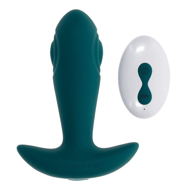 Gender X TUNNEL TAPPER Anal Plug with White Remote Control