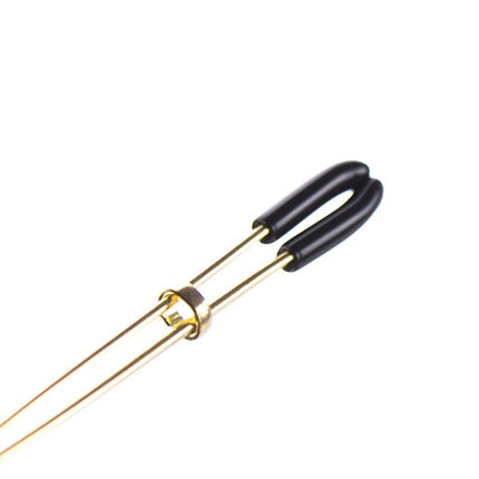 Golden Nipple Clamps with Black Tip