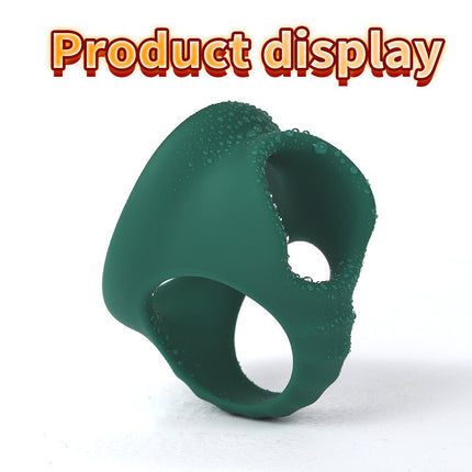 Green Elastic Silicone Cock Ring