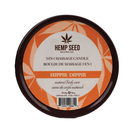 Hemp Seed 3-In-1 Massage Candle Hippie Dippie Body Care