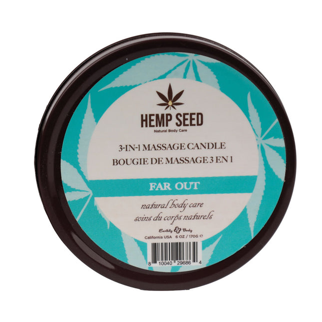 Hemp Seed 3-In-1 Massage Candle Far Out Body Care