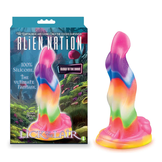 Alien Nation - Lick Of The Lair Rainbow Fantasy Dildo