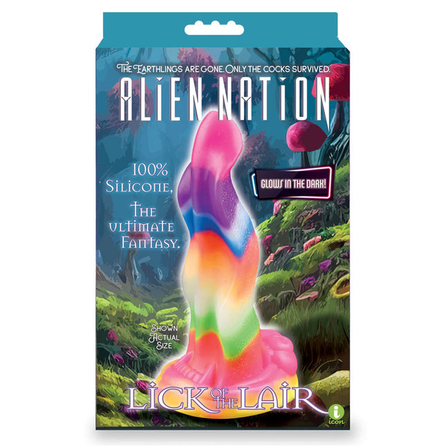 Alien Nation - Lick Of The Lair Rainbow Fantasy Dildo