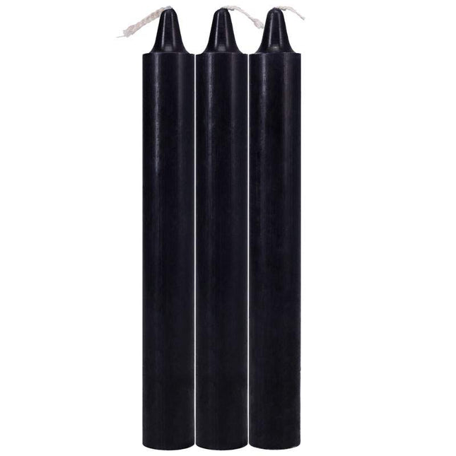 Japanese Drip Candles - Black 3 pack outside box