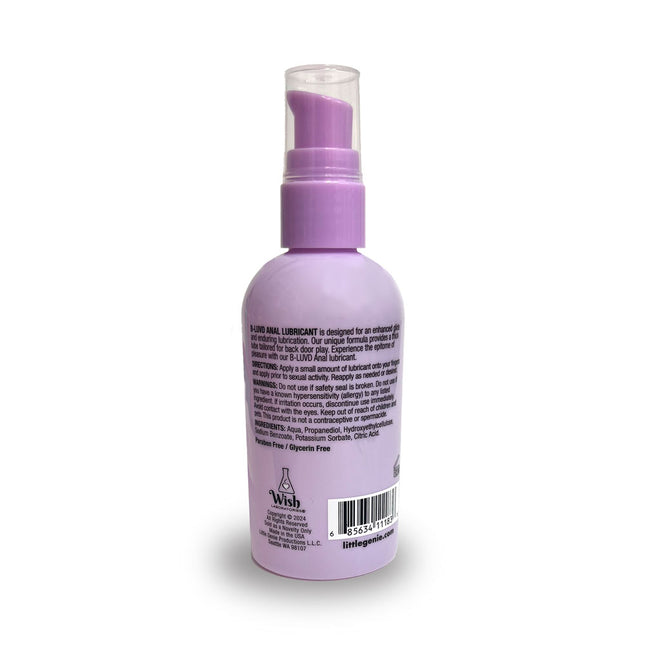 B-LUVD Water Based Anal Gel Lubricant