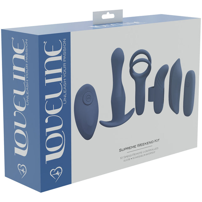 Loveline Supreme Weekend Kit - Blue 5 Piece Kit