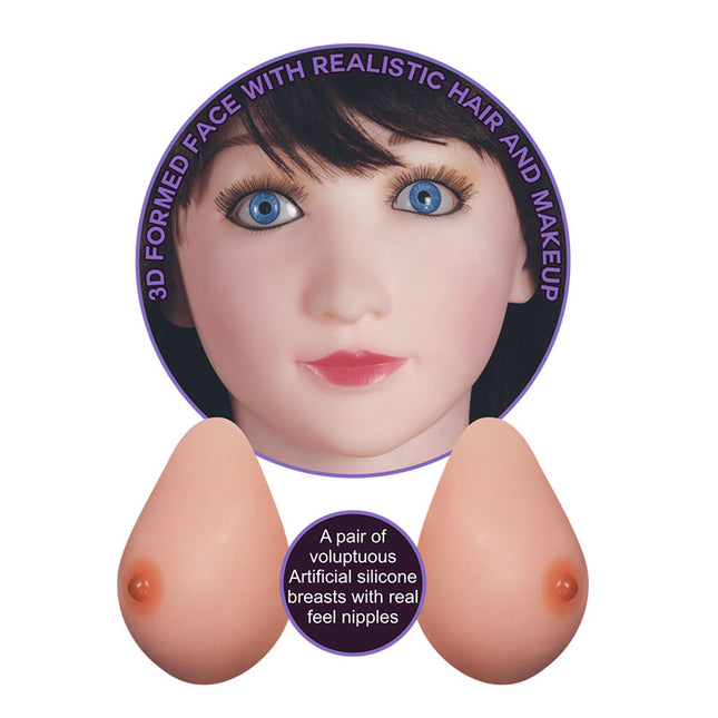 Pair of Inflatable Love Doll Silicone breasts