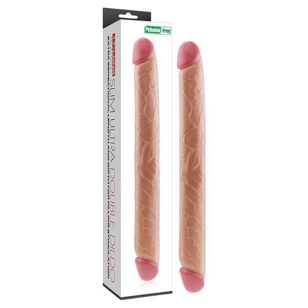 Slim Ultra 17 Inch Double Dildo - Flesh