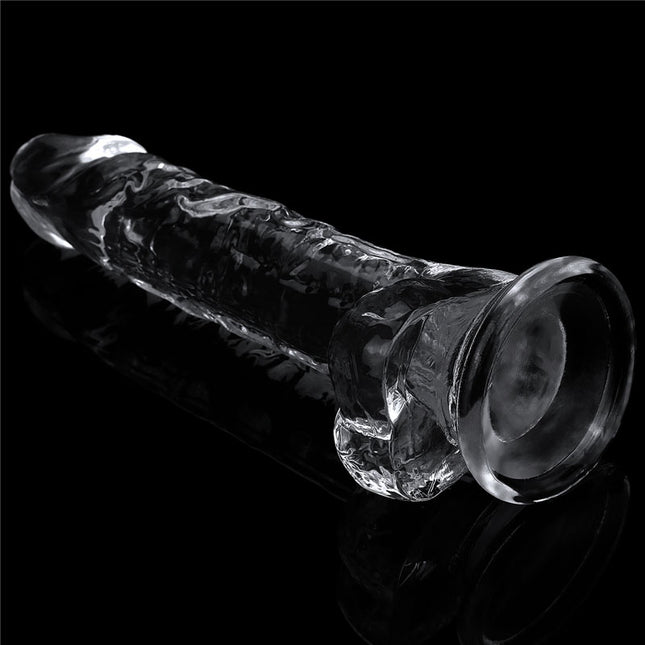 Flawless Clear Dildo 7.5 Inch Dildo - Clear rear bottom view