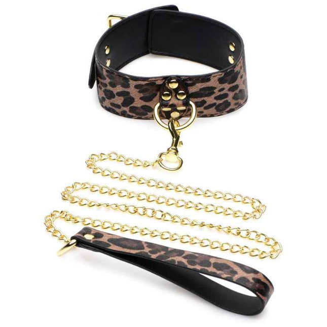 Master Series Leopard 7 Piece Bondage Set